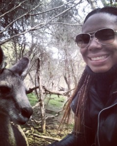 Leah and a Kangaroo!