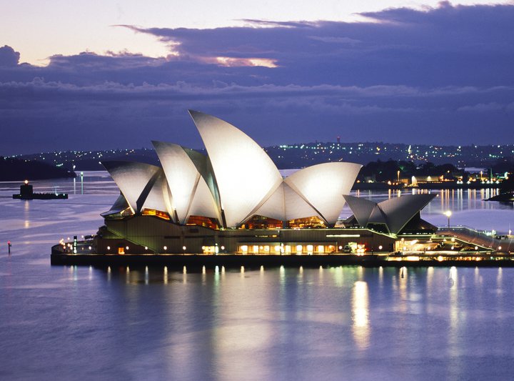 Sydney Opera House at dusk