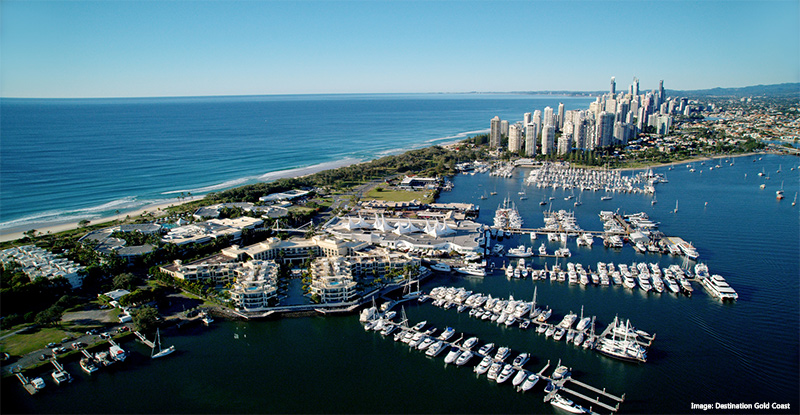 Broadwater Marina Mirage Aerial