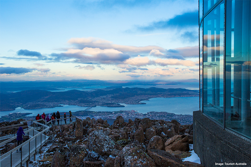 Mount Wellington Hobart Tasmania credit Tourism Australia