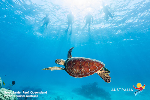 Ad for Australia and New Zealand vacation deal